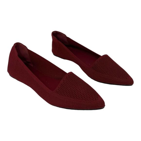 MIA Adaline Flyknit Flat Burgundy Size 8.5 NWT - Picture 2 of 6